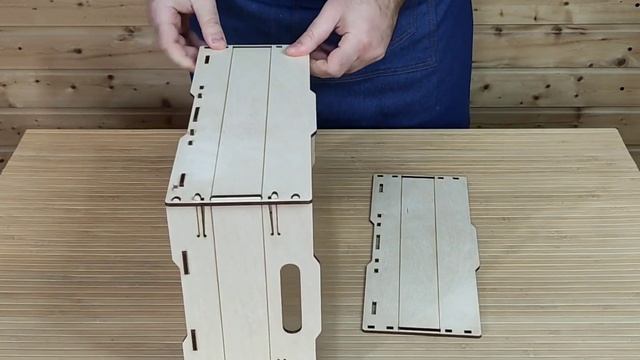 Самосборный ящик из фанеры 32х22х12см. фанера 4мм. Процесс сборки.