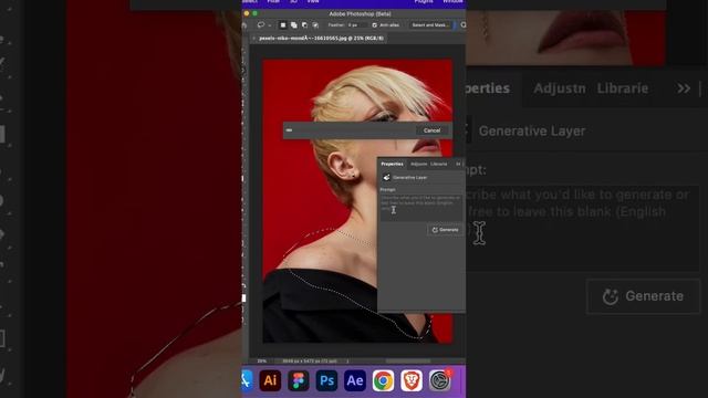 Generative Fill using Adobe #photoshop #beta #graphicdesigner #freelancer #tutorial