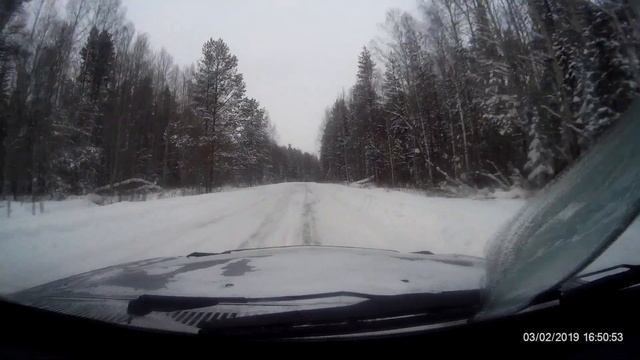 Зимний маршрут Пермь - Лесной. Февраль 2019. 25-30 градусов ниже нуля. Часть 5 из 5. смотреть онлайн