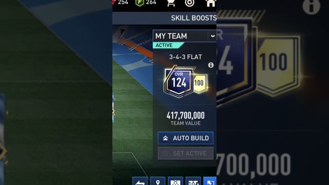 My fifa mobile team 124 ovr