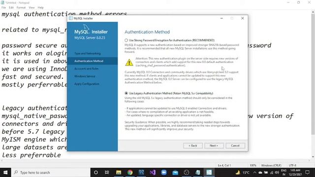 mysql authentication || mysql native password error смотреть онлайн