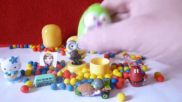 Surprise eggs Kinder Surprise Minion Frozen Pixar Cars 2 Disney Angry Birds Hello Kitty смотреть онлайн