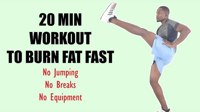 Brian Syuki - BURN FAT FAST 20-Minute Full Body Workout No Breaks, No Equipment, No Jumping