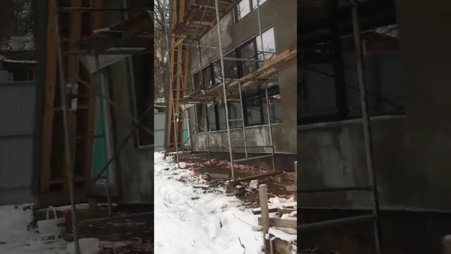 Утепление фасада дома в зимний период день 9 смотреть онлайн
