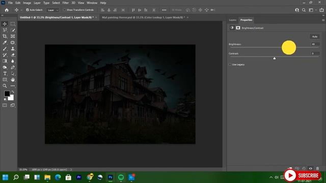 Horror Matte Painting | PHOTOSHOP | release - Shabaz Khan | #mattepainting смотреть онлайн