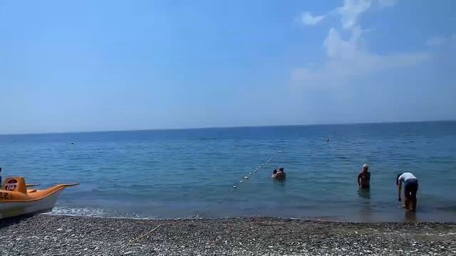 Пляж пансионата МГУ Буревестник пос.Вишневка.Лазаревский р-он. смотреть онлайн