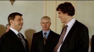 Медведев и Дмитрий Дюжев (х/ф "Беременный")