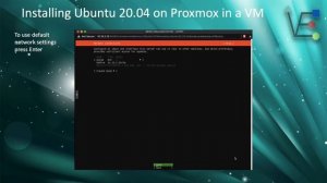 Installing Ubuntu Server 20.04.02 in Proxmox VM