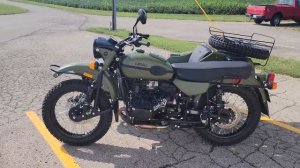 2023 Ural Gear Up 2WD Sidecar Motorcycle Flat Green Black Power Train Undercoating