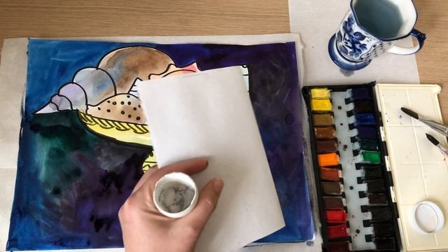 Рисуем натюрморт с ракушками. Видеоурок смотреть онлайн