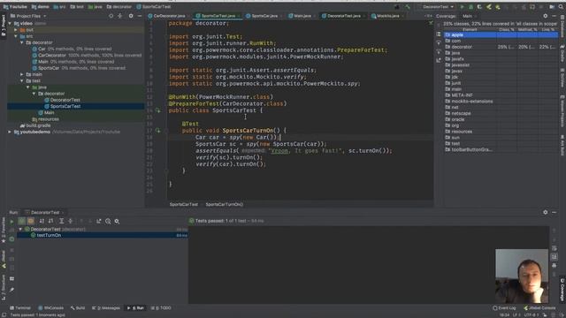 Unit Test WIth Mockito and PowerMock смотреть онлайн