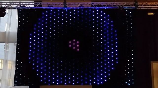 Светодиодный видео занавес 4*6 метров P20 смотреть онлайн