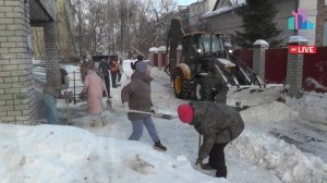 Снежный субботник в Советском районе Нижнего Новгорода