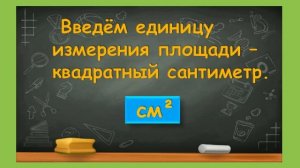 Площадь  Единицы площади