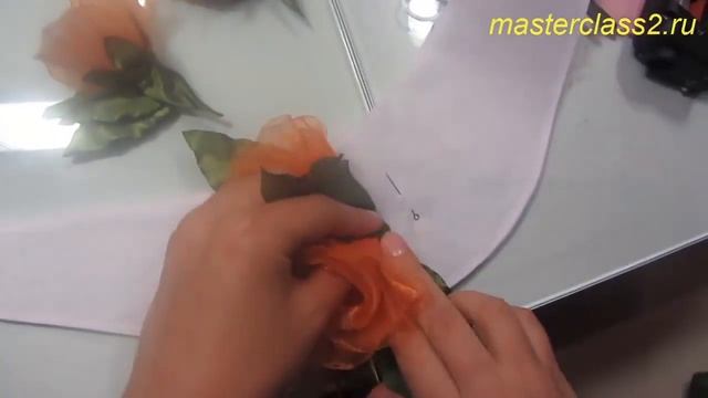Мастер класс Подхват для штор. Часть 8. Цветы из ткани смотреть онлайн
