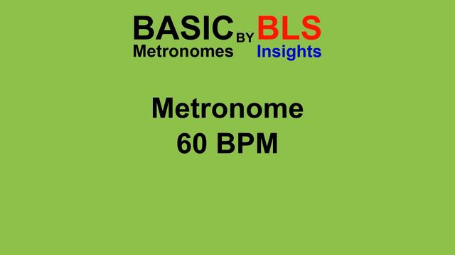Basic Metronome 60 BPM - One Hour #listenable смотреть онлайн