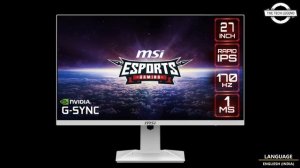 MSI G274QRFW White WQHD Gaming LCD Launched With Rapid IPS Panel | Explained All Spec, Features