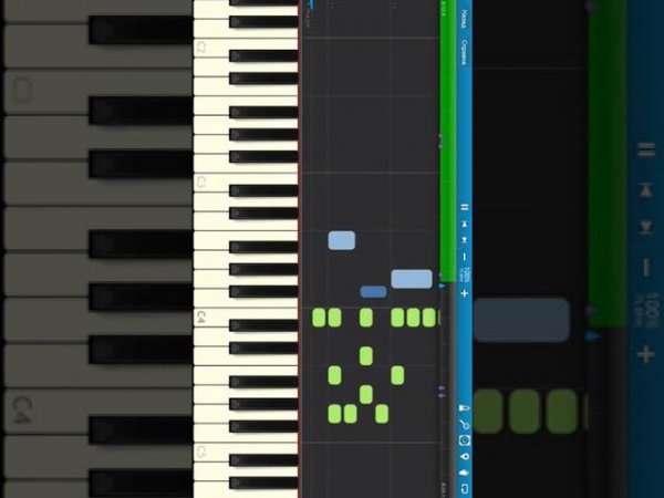 В Лесу Родилась Елочка - Как играть на пианино #shorts #pianotutorial #synthesia