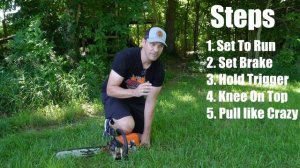 How To Start a FLOODED Stihl Chainsaw, NO TOOLS needed