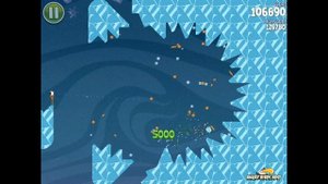 Angry Birds Space S-7 Fry Me to the Moon Bonus Level Walkthrough