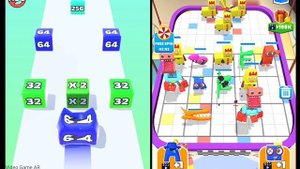 Jelly Run 2048 vs Numberblocks Cube Run Games - 128k, 256k, 512K, 1M, 2M, 4M, 8M,16M, 32M