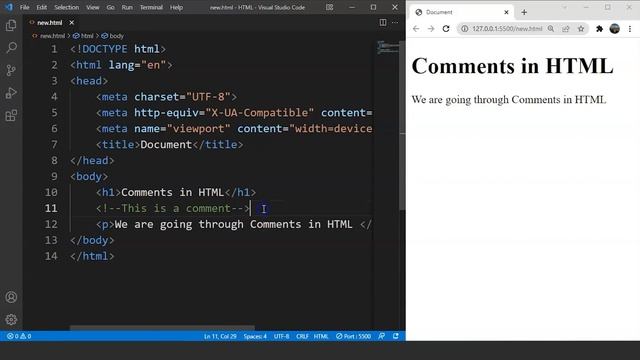 Comments In HTML | How To Add Comments In HTML | HTML Tutorial for Beginners | Simplicode