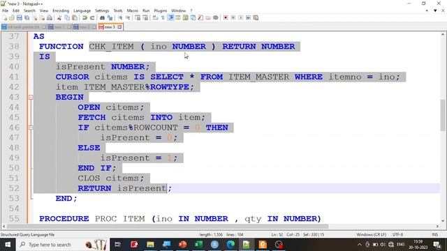 BCA III Sem DBMS Lab Part B 7 : PL SQL Package to perform transaction