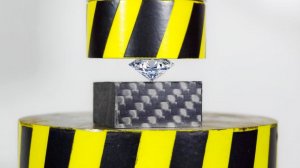 HYDRAULIC PRESS VS DIAMOND AND CARBON FIBER