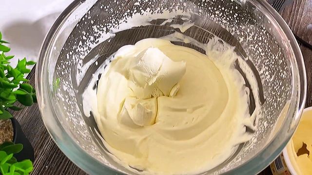 Чизкейк с маскарпоне и сливками. Без выпечки. смотреть онлайн