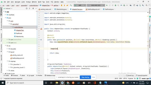 Custom ListView In Android Studio Part 2 | JAVA | XML | In Urdu #android #androiddeveloper