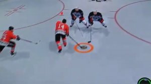 NHL 09 glitch (the puck goes through the net)