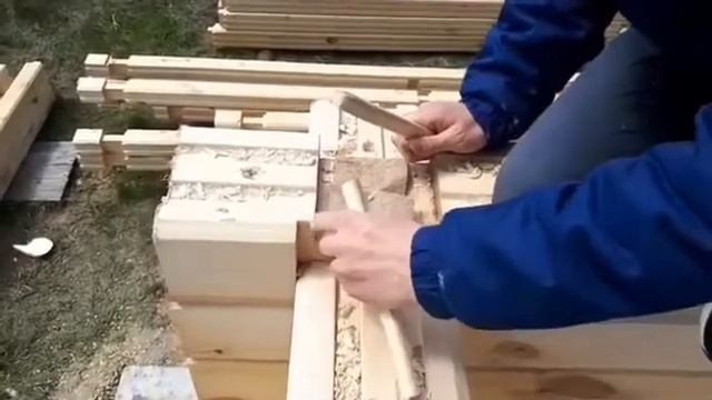 Монтаж углов профилированного бруса смотреть онлайн