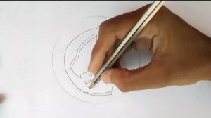 How to draw #blackpanther logo | simple | #DrawingGurujiDG