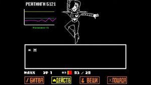 Undertale. Босс-Меттатон ЭКС(пацифист)