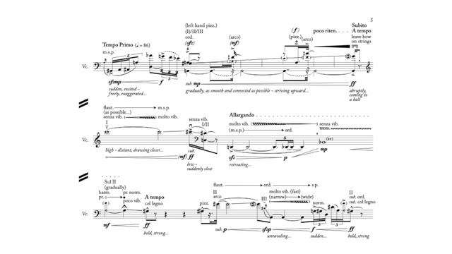 "Gravity" for Solo Cello (2014) | Séverine Ballon | Score Follow смотреть онлайн