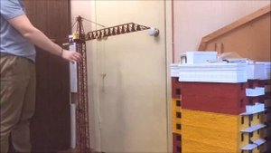 Модель крана. Модель башенного крана КБ 674. Tower crane model