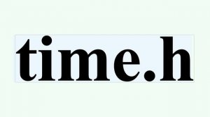 time.h