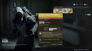 XUR DAY D2: 20th OCT - 24th OCT - Loot and Location. D2 on PC next Tuesday! and Prestige Raid!