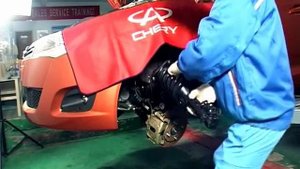 Снятие и установка переднего амортизатора Chery A13 / Форза