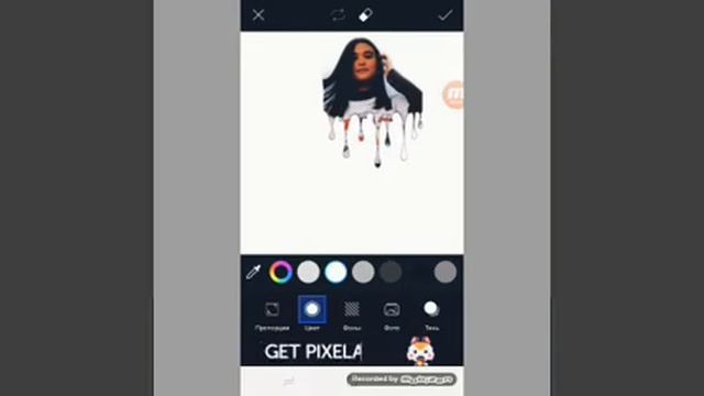 Как сделать красивое фото в picsArt //чёрный белый смотреть онлайн