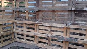 Сарай из поддонов часть 1