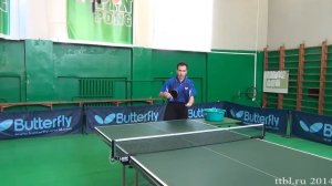 Уроки настольного тенниса Часть 12 Накат слева Table tennis lessons 12