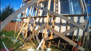 День 23_3. Обрешетка и окна на веранде