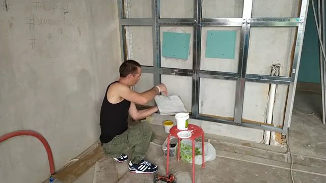 Приклейка гипсокартона к штукатурке смотреть онлайн