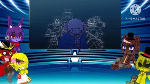 реакция фнаф на песню ЕСНО версия Санса ( моя ау)