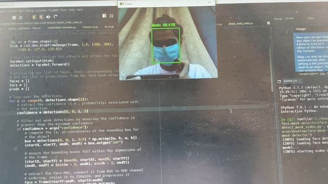 Mask Detector using OpenCV and Python