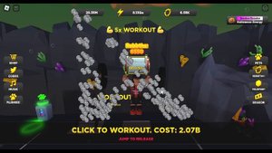 100 Million Strength with 3 Pets at Deep Sea Area on Strongman Simulator Roblox