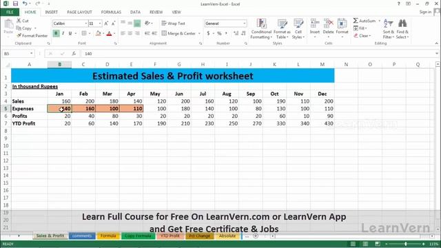 How to Use Format Painter in MS Excel? Tutorial Video in Hindi | LearnVern