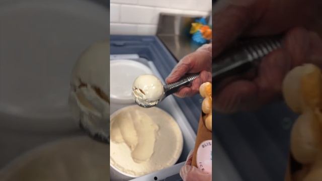 Making an Ice Cream Bubble Waffle | Bliss Artisan Blissful Bubbles Dessert | Ice Cream Treats