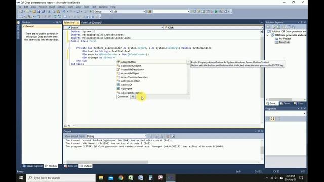 QR Code Image Generator and Reader in vb.net смотреть онлайн